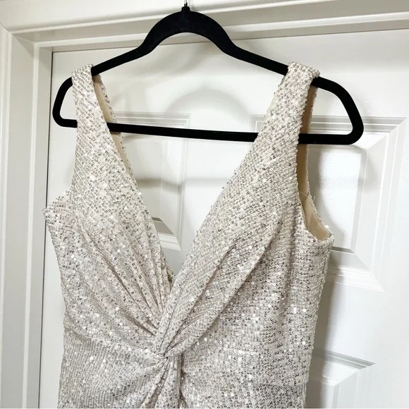 Ieena Mac Duggal Sequin Twist Cocktail Minidress 12 - Picture 6 of 11